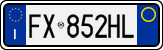 License plate of Italy, Cars (1994 year series)