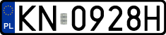 License plates of Poland, Regular car plates