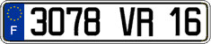 French license plate, FNI