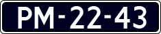 License plate of the Netherlands, Imported oldtimers (cars)