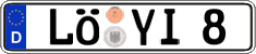 German license plate, Regular plates
