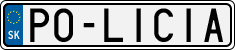 License plate of Slovakia, Vanity Plates