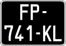 French license plate, SIV (oldtimers)