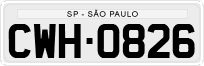 License plate of Brazil, Private owners (1990)