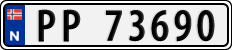License plate of Norway, Cars