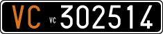 License plate of Italy, Cars (1927 year series)