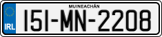 License plate of Ireland, Regular plates