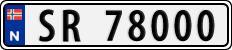 License plate of Norway, Cars