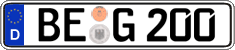 German license plate, Regular plates
