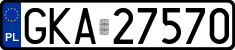 License plates of Poland, Regular car plates