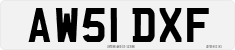 License plate of the United Kingdom, 2001 year system