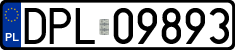 License plates of Poland, Regular car plates