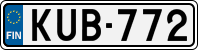 License plate of Finland, Cars