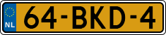 License plate of the Netherlands, Heavy Commercial Vehicles (1994 system)