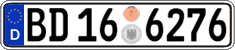 German license plate, Authorities and federal agencies