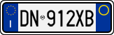 License plate of Italy, Cars (1994 year series)