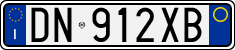 License plate of Italy, Cars (1994 year series)