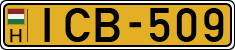 license plates of Hungary, Commercial vehicles (1990)