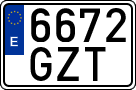License plates of Spain, Ordinary (2000)