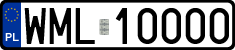 License plates of Poland, Regular car plates