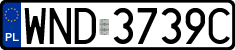 License plates of Poland, Regular car plates