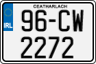 License plate of Ireland, Regular plates