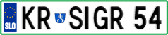 License plate of Slovenia, Vanity Plates