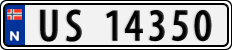 License plate of Norway, Cars