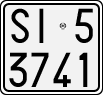 License plate of Italy, Motorcycles (1927 year series)