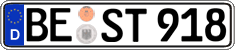 German license plate, Regular plates