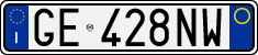 License plate of Italy, Cars (1994 year series)