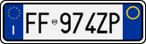 License plate of Italy, Cars (1994 year series)