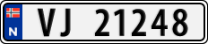 License plate of Norway, Cars