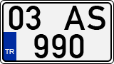 License plate of Turkey, Regular plates