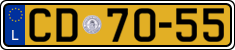 License plate of Luxembourg, Diplomatic