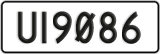 License plate of New Zealand, AB1(234)