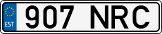License plate of Estonia, Regular car plates