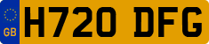 License plate of the United Kingdom, 1983 year system