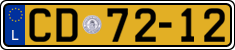 License plate of Luxembourg, Diplomatic