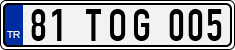 License plate of Turkey, Regular plates