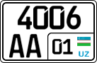 License plate of Uzbekistan, Trailers