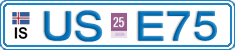 License plate of Iceland, Cars