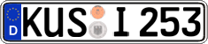 German license plate, Regular plates