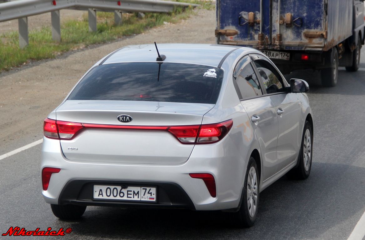 а 006 ем 74, Kia Rio 