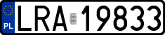 License plates of Poland, Regular car plates