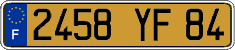 French license plate, FNI