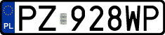 License plates of Poland, Regular car plates