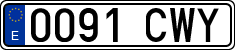 License plates of Spain, Ordinary (2000)