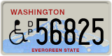 Washington, Vehicles for disabled persons (D/P 12345)