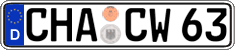 German license plate, Regular plates